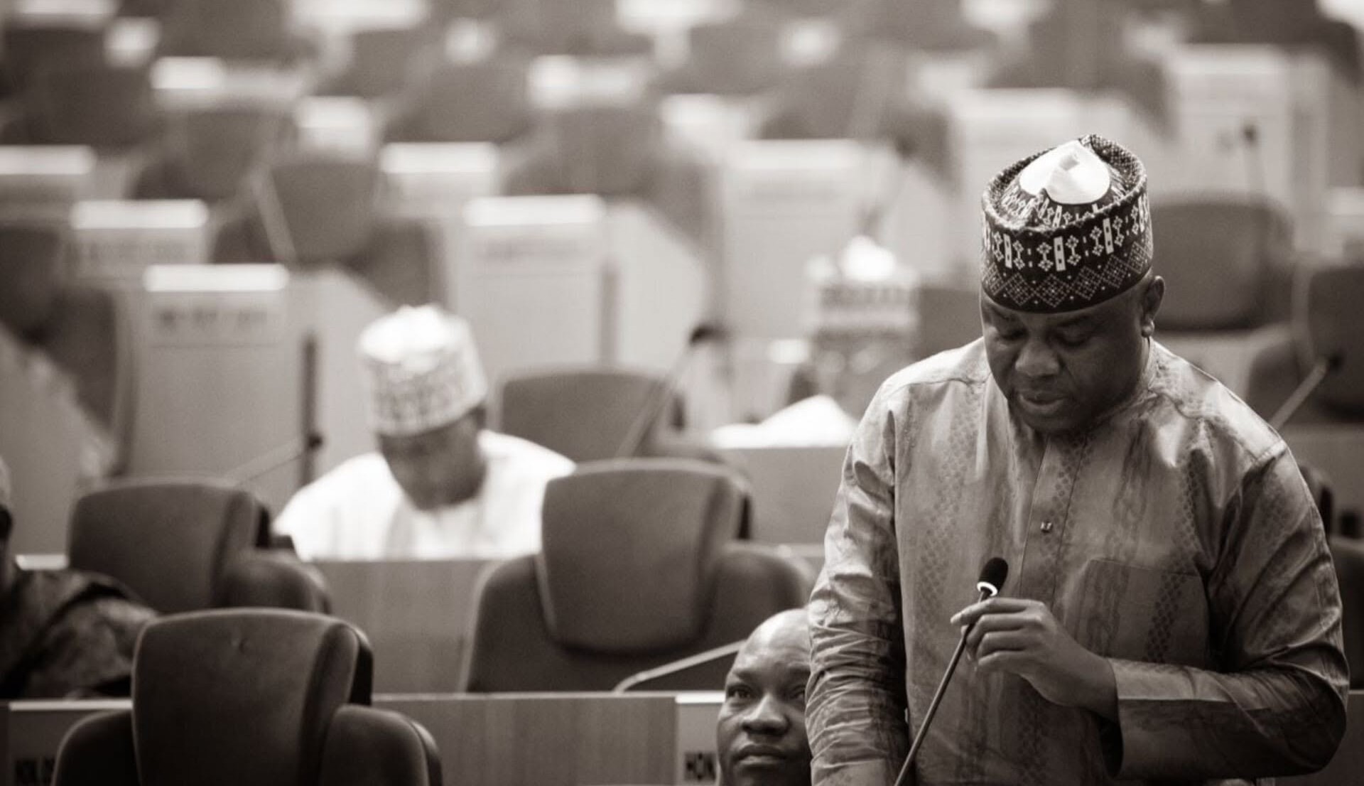 Rt. Hon. Muktar Betara Aliyu addressing the Federal House of Representatives